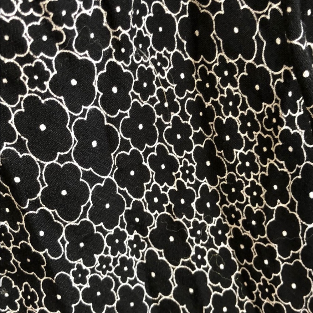 Ann Taylor LOFT floral black and white mini dress - Picture 2 of 4